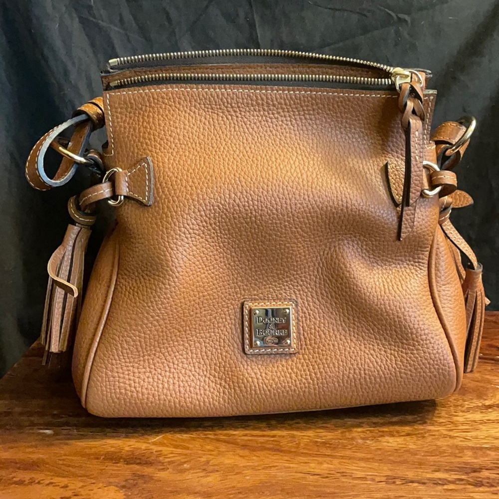Dooney & Bourke Pebble Grain Tassel Shoulder Bag